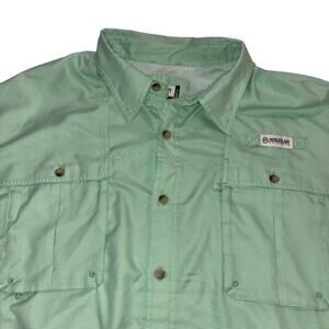 Magellan Men's 3XL Green Plaid Vented Fishing Shirt UPF Sun Protection Magwick